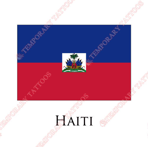 Haiti flag Customize Temporary Tattoos Stickers NO.1889